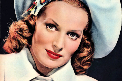 Photo of Maureen O’Hara from ‘’Modern Screen’’ magazine.
