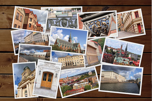 postcard photo collage